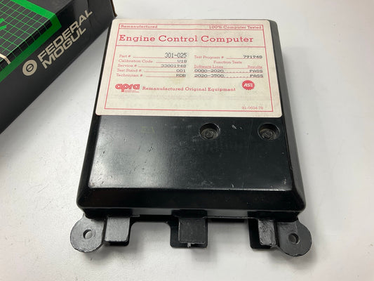 Reman. Carter 301-025 Engine Control Module ECM 1983 Renault Alliance MT 1.4L