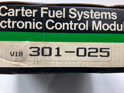 Reman. Carter 301-025 Engine Control Module ECM 1983 Renault Alliance MT 1.4L