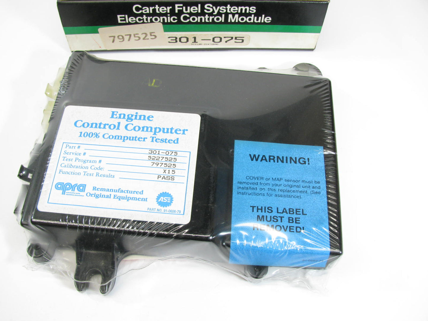 Carter 301-075 Reman Engine Control Module For 1986 Chrysler 2.5L-L4