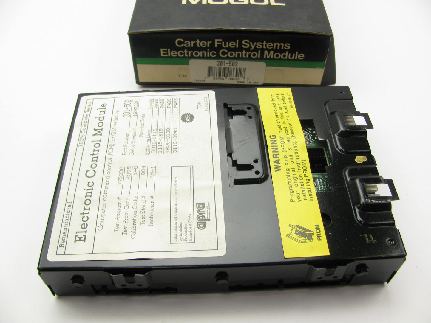 Carter 301-502 Reman Engine Control Module For 1982 Chevrolet Pontiac 1.8L-L4