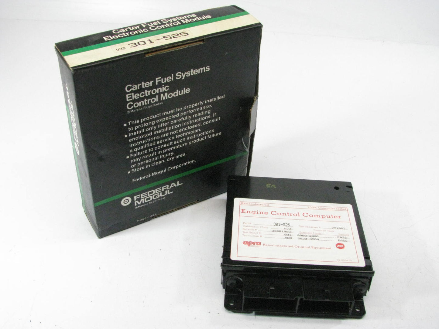 REMAN Carter 301-525 Engine Control Module Computer ECM ECU For 83 Jeep 4.2L 258