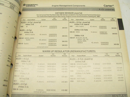 Carter 3882 Engine Management Fuel Injection Auto Parts Catalog From 1990