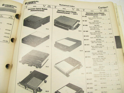 Carter 3882 Engine Management Fuel Injection Auto Parts Catalog From 1990