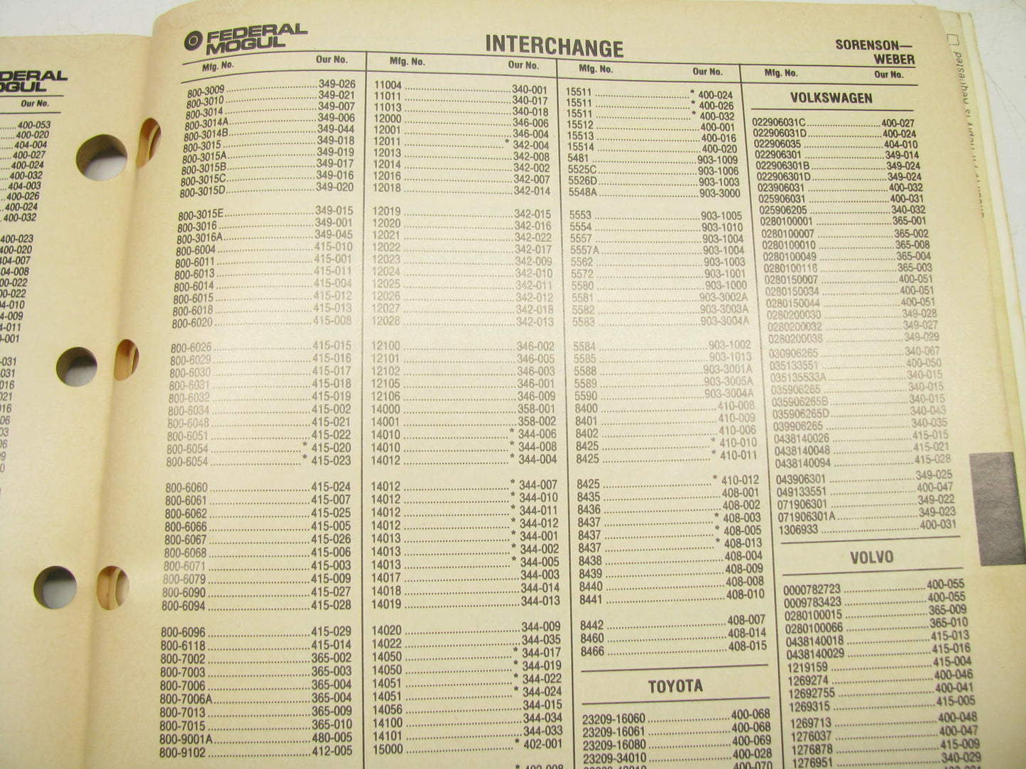 Carter 3882 Engine Management Fuel Injection Auto Parts Catalog From 1990