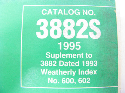 Carter 3882S Engine Management Fuel Injection Parts Catalog 95 With Applications