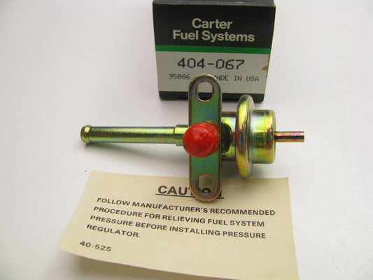 Carter 404-067 Fuel Pressure Regulator - 1989-1994 Geo Tracker 1.6L SOHC