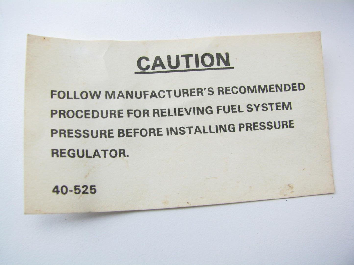 Carter 404-074 Stock Fuel Pressure Regulator - 1985-1987 Mitsubishi Galant 2.4L