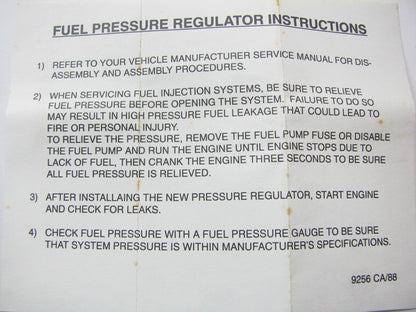 Carter 404-105 Fuel Pressure Regulator - 1986-1987 Galant
