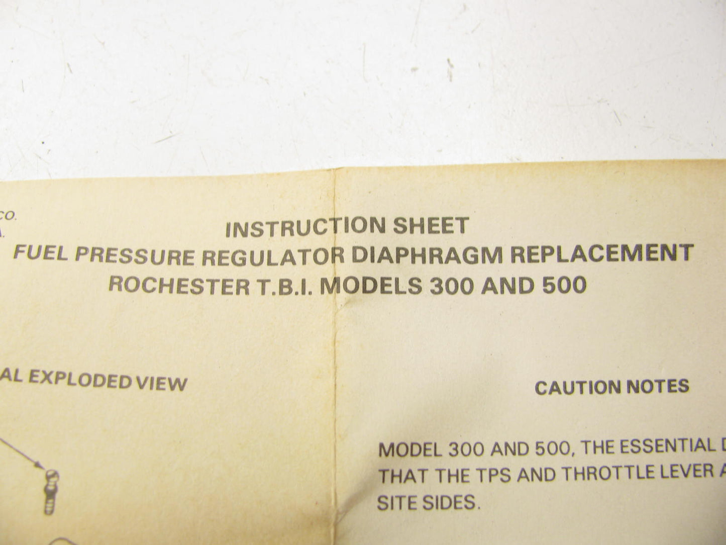 Carter 406-004  Fuel Injection Pressure Regulator Diaphragm Repair Kit