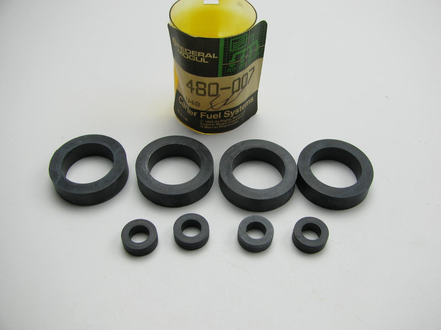 Carter 480-007 Fuel Injector Seal Kit O-RING Set - 4 CYLINDER D-Jetronic