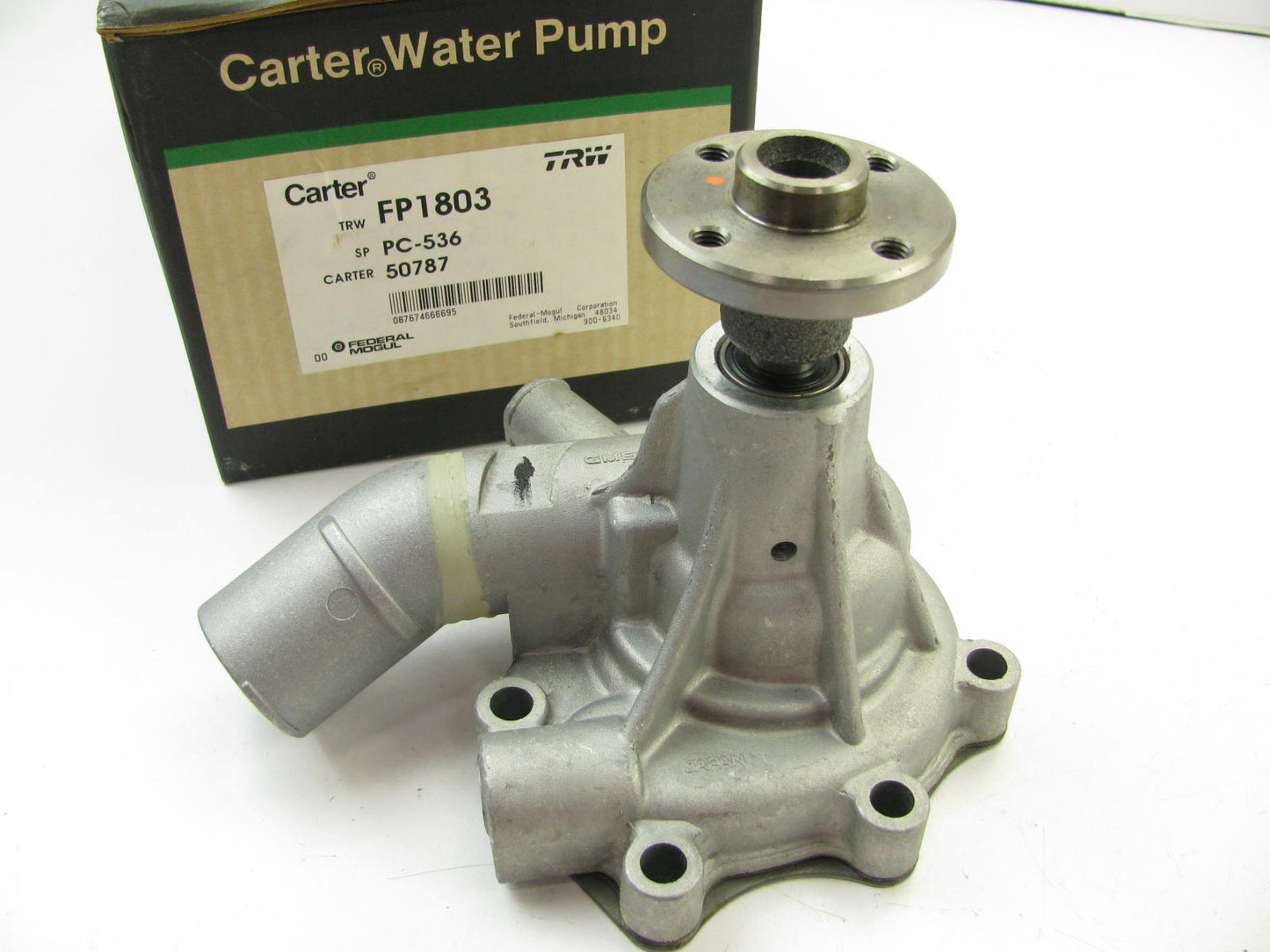 Carter 50787 Engine Water Pump For 1975-1986 Toyota Land Cruiser 4.2L-L6