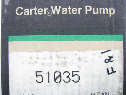 Carter 51035 Water Pump W/ Pulley - 1980-1981 Accord, Prelude 1.8L