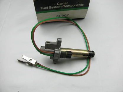 Carter 81-007 Carburetor Mixture Control Solenoid For 1982 Chrysler 2.2L-L4 Type 2