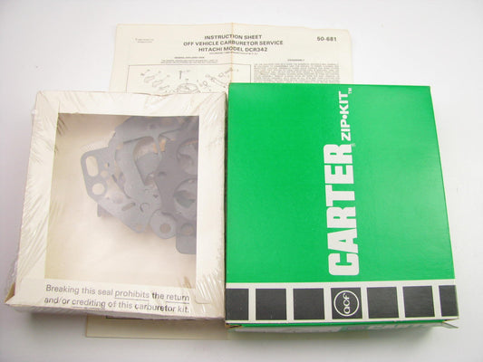 Carter 902-1234 Carburetor Rebuild Kit For 1984 Nissan 720 2.0L Hitachi DCR342