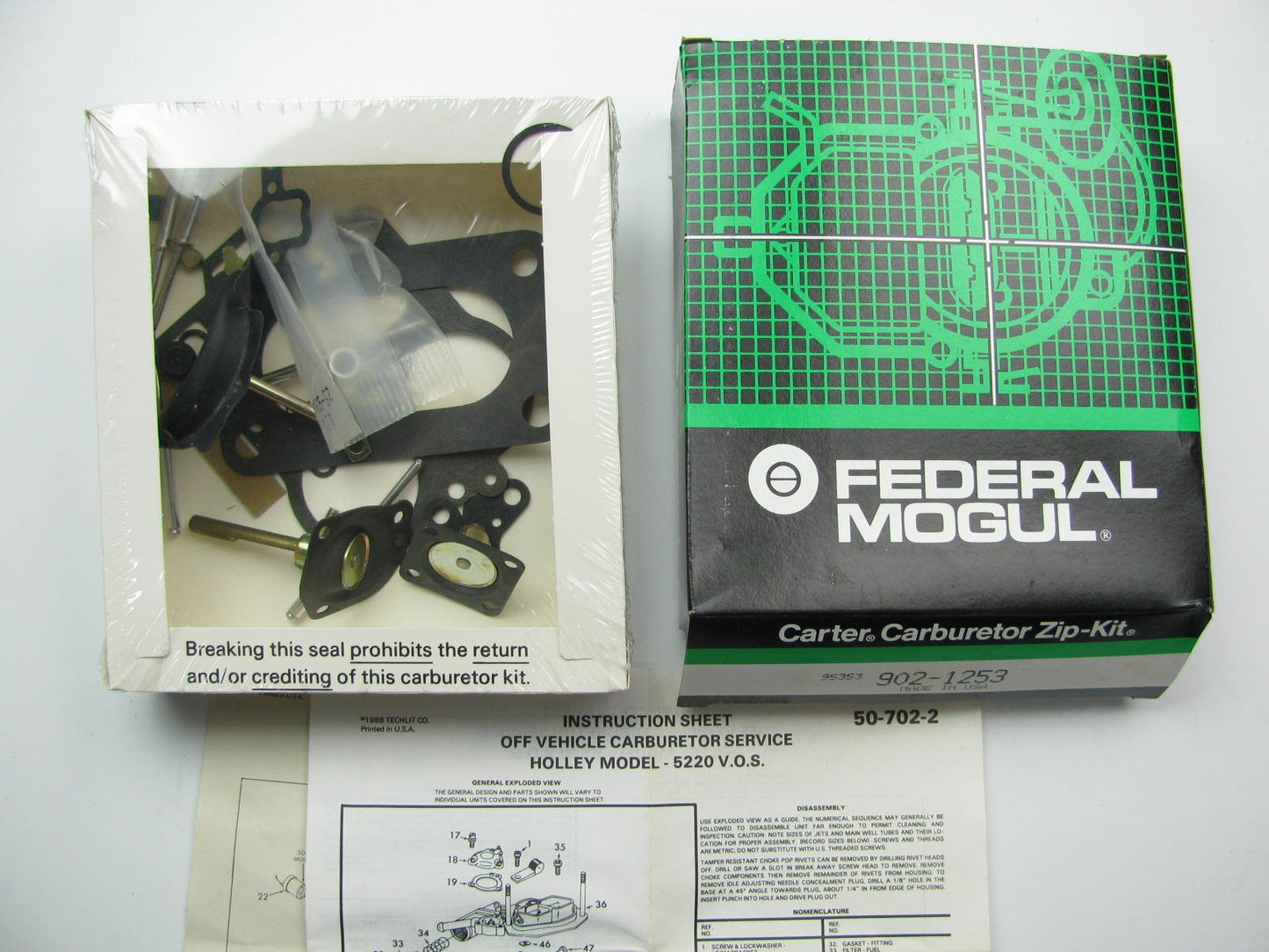 Carter 902-1253 Carburetor Rebuild Kit Ford 2.3L For HOLLEY 6520