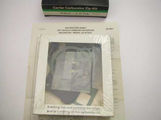 Carter 902-1276 Carburetor Rebuild Kit - ROCHESTER 2-BBL W/ Governor