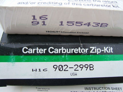 Carter 902-299B Carburetor Rebuild Kit - Carter Thermo-quad TQ