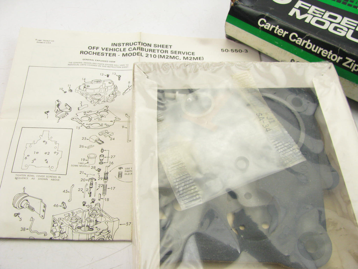 Carter 902-384 Carburetor Rebuild Kit For Rochester 2-BBL M2MC