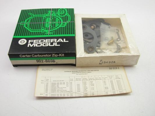 Carter 902-869B Carburetor Rebuild Kit for 1971-1976 GM Rochester 1-BBL 1M 1MV