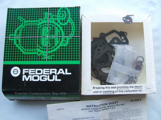 Carter 902-929 Carburetor Rebuild Kit Hitachi DRJ340 - CHEVY LUV PICKUP TRUCK