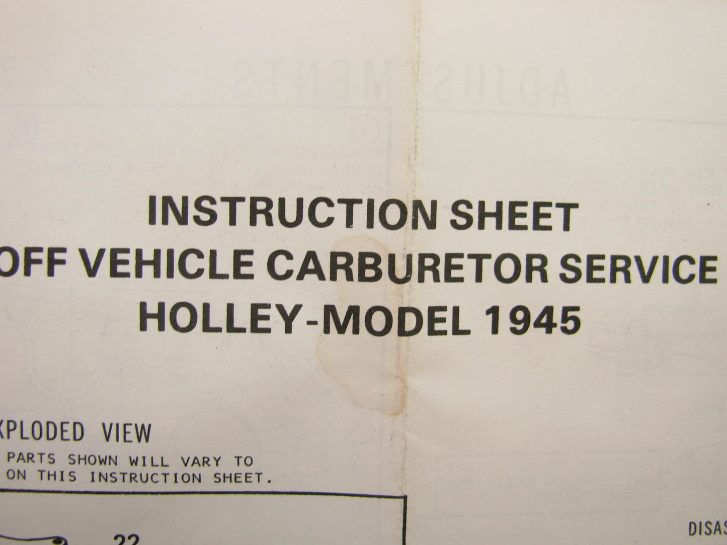 Carter 902-981 Carburetor Rebuild Kit For 1974-1987 Chrysler W/ Holley 1945 Carb