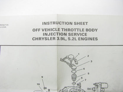 Carter 903-1018  Fuel Injection Throttle Body Repair Kit-TBI Tune-Up Seal Kit