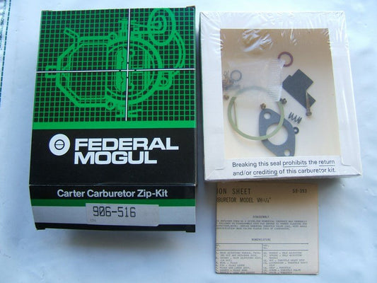 Carter 906-516 Carburetor Rebuild Kit - Marvel Schebler VH-1