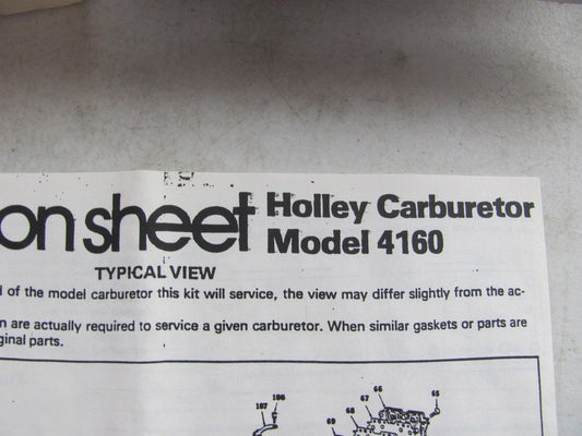Carter 906-706 Carburetor Rebuild Kit - Holley 4160 Marine 4-BBL