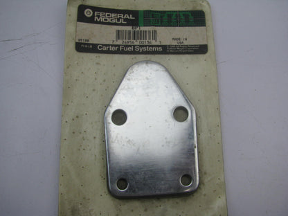 Carter BP1 Chrome Mechanical Fuel Pump Block Off Plate For Chevrolet SBC