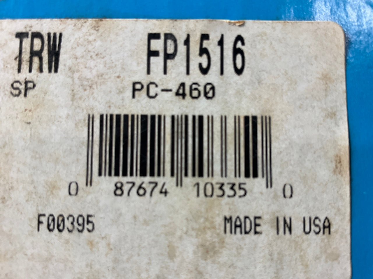 Carter FP1516 Engine Water Pump - 1976-1977 GM Chevy Olds Pontiac 2.3L