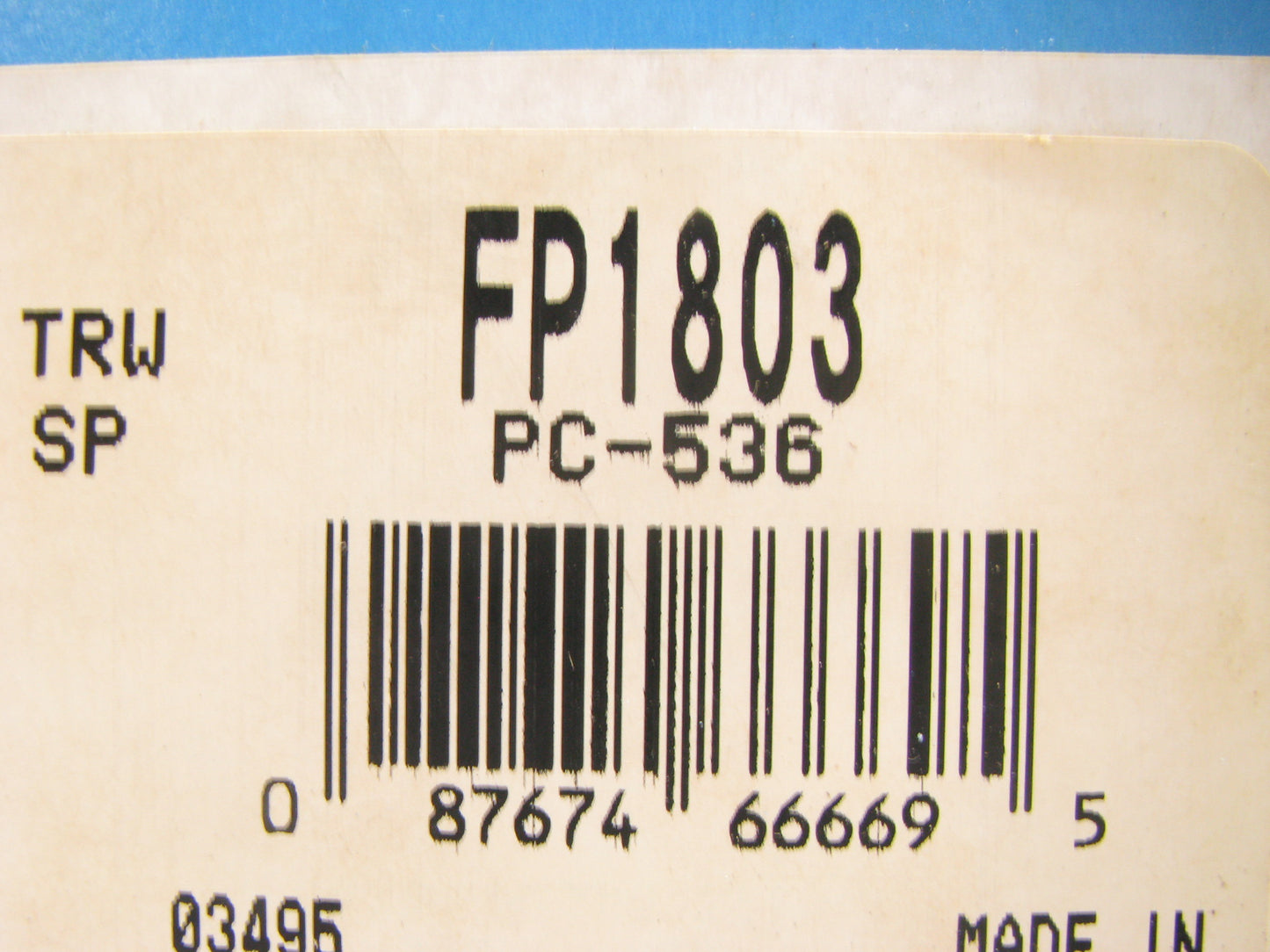 Carter/GMB  FP1803 Water Pump  For Various 1975-1984 Toyota Land Cruiser