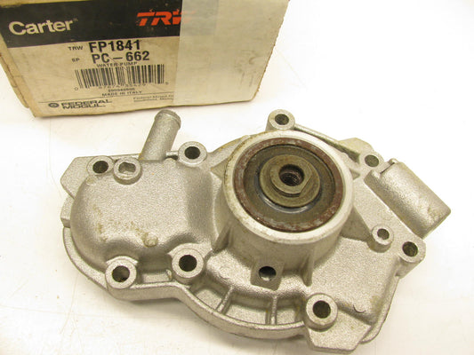 Carter FP1841 Engine Water Pump For 1984-86 Renault 2.2L 88-89 Eagle 2.2L