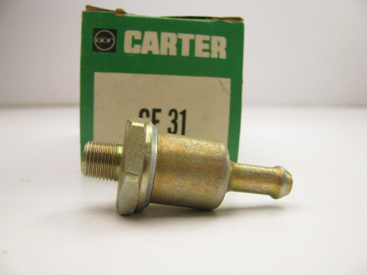 Vintage Carter GF31 Threaded Fuel Filter For Carbureted Vehicles