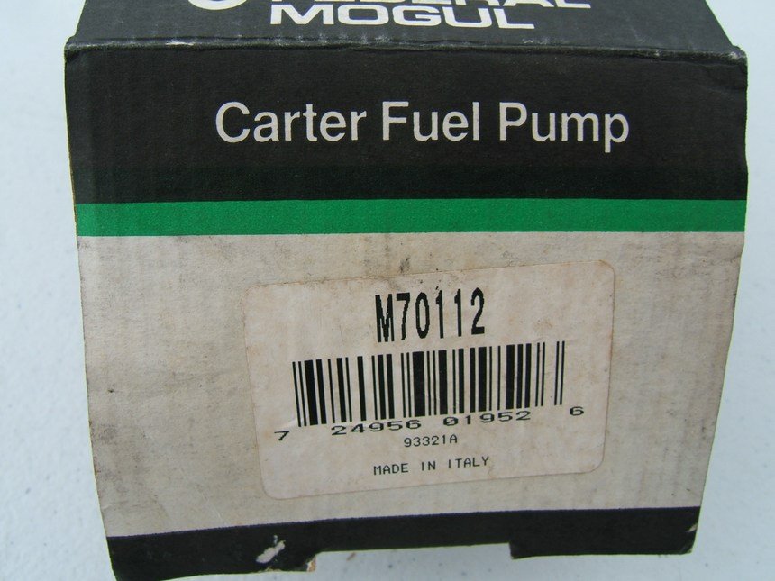 Carter M70112 Mechanical Fuel Pump - 1971-1976 Alfa Romeo Alfetta, Spider Veloce