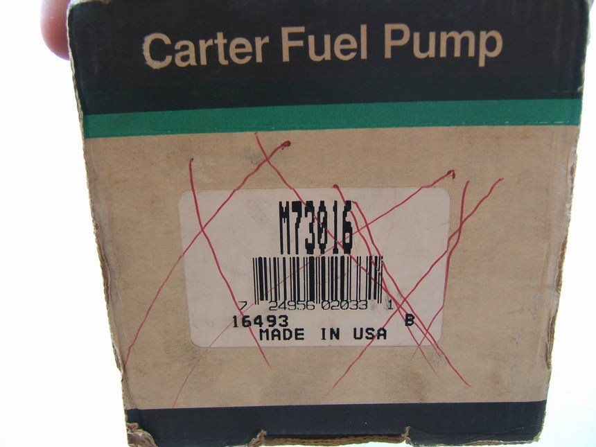 Carter M73016 Marine Fuel Pump 1969-1976 GM V8 307 350 OMC Sterndrive Cobra