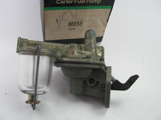 Carter M958 Mechanical Glass Bowl Fuel Pump For 1950-1955 Studebaker 170 186 224