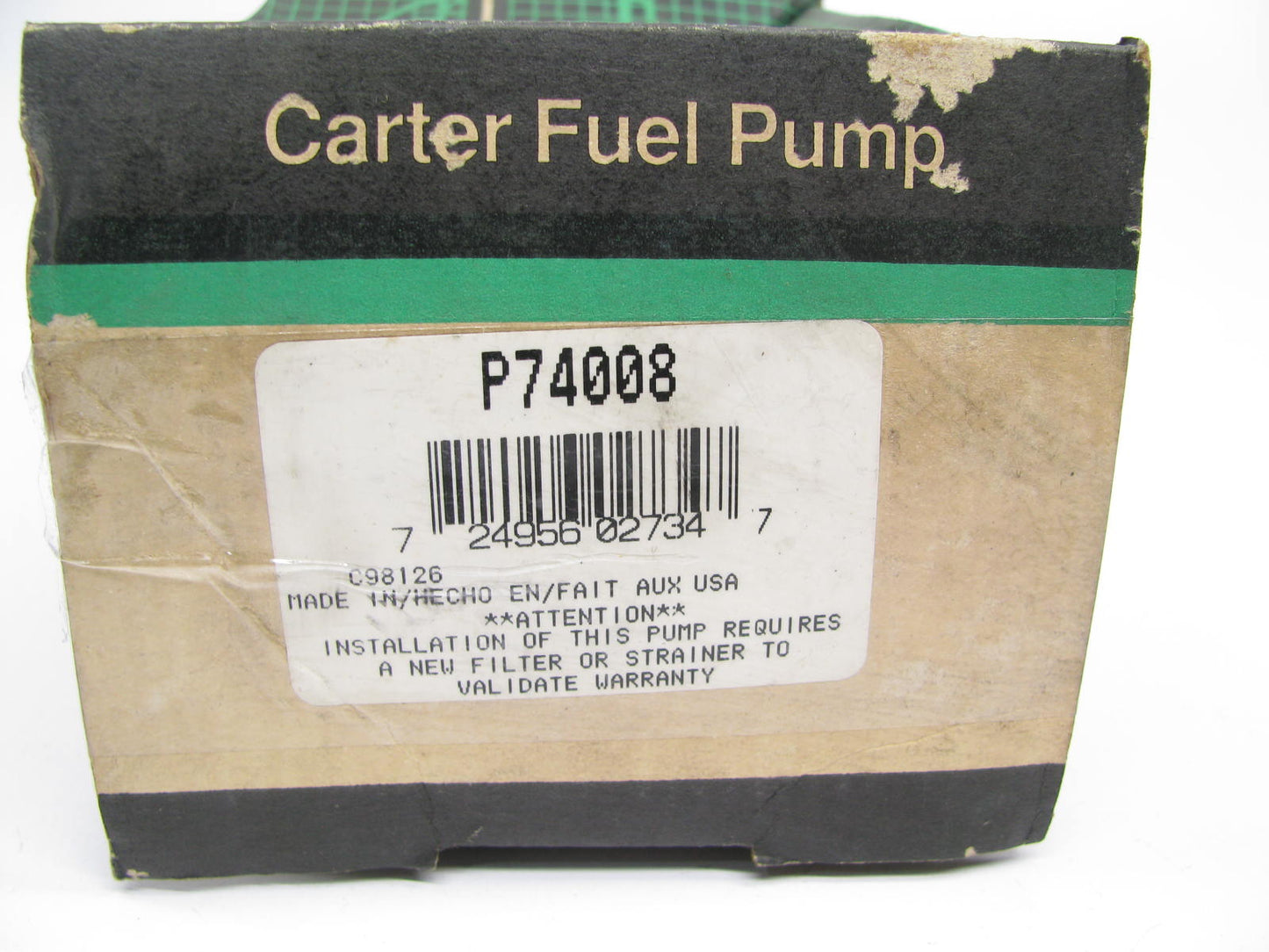 Carter P74008 Electric Fuel Pump For 1984-1987 GM 3.8L V6 Turbo ONLY