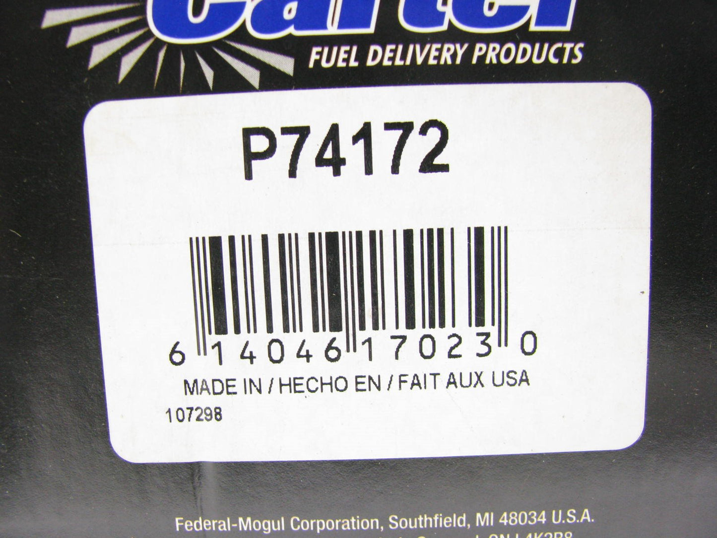 Carter P74172 Electric Fuel Pump for 1997-2000 Ford 4.6L
