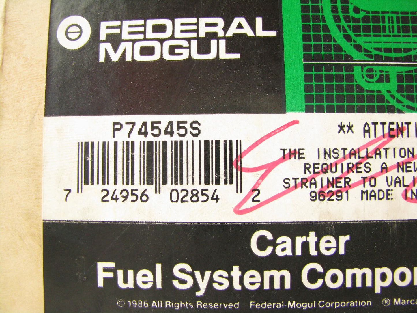 1986-1996 E-350 REAR Gas Tank OEM Fuel Pump & Fuel Level Sender E6UF-9H307-CC