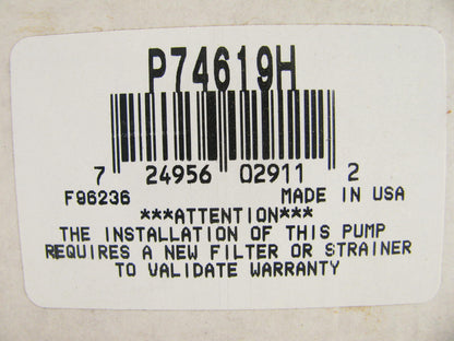 Carter P74619H Electric Fuel Pump Assembly for 1983-1985 Ford F-250 F-350