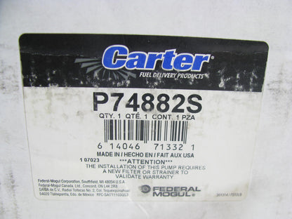 Carter P74882S Electric Fuel Pump Hanger Assembly - XL3U-9H307-CB