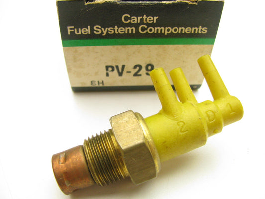 Carter PV29 Ported Vacuum Switch - YELLOW - 3-PORT