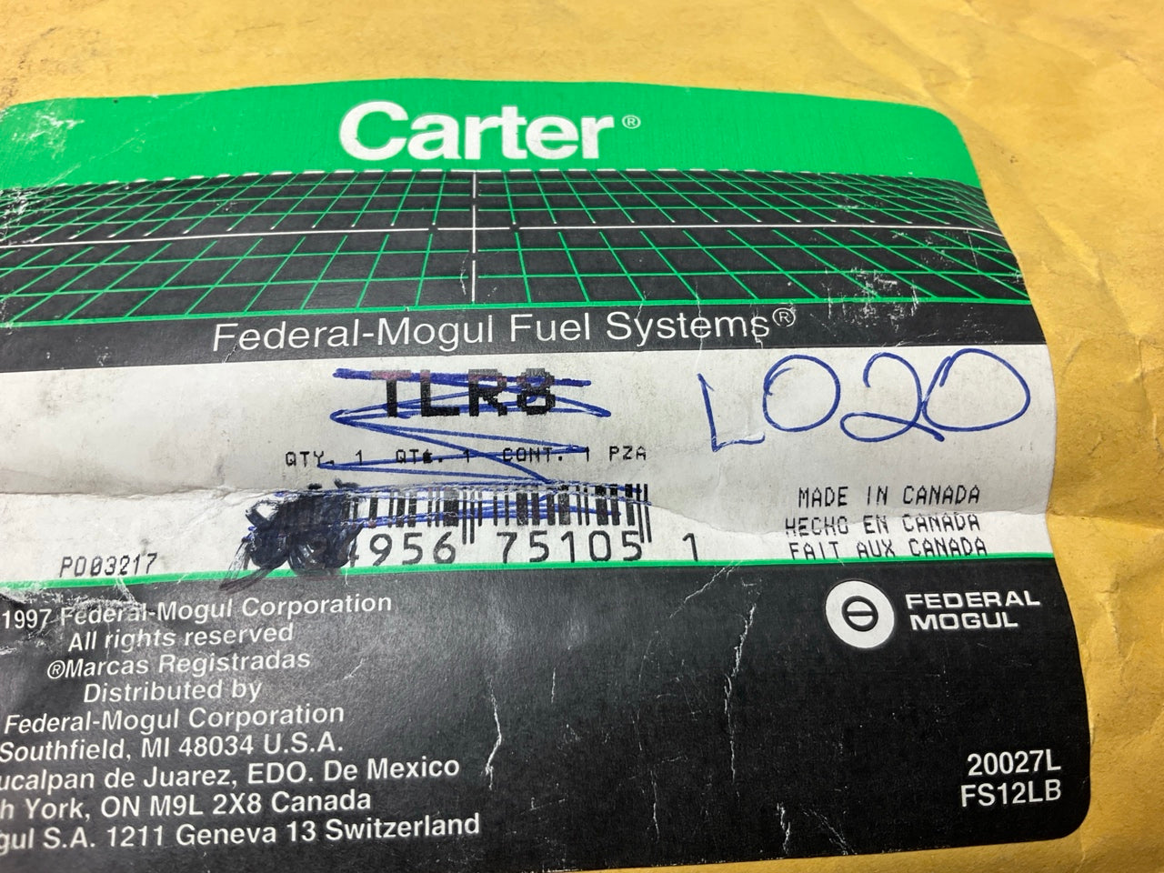 Carter TLR6 Fuel Pump Tank Lock Ring