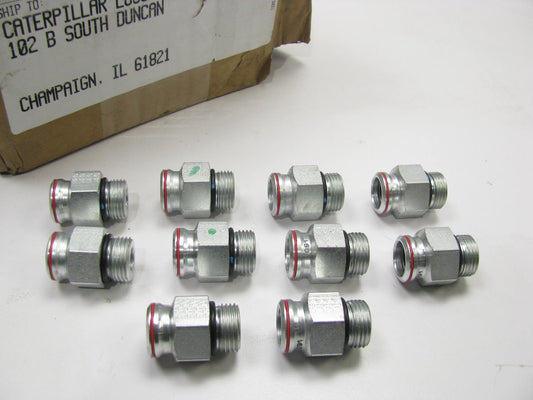 (10) Genuine OEM For CAT Hydraulic Fitting Adapters 269-4952 / 2694952