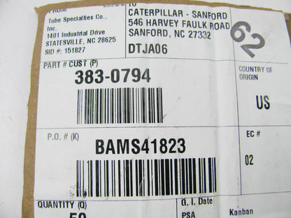 NEW - OEM 3830794 Exhaust Pipe For CAT 259D 257D 236D 242D