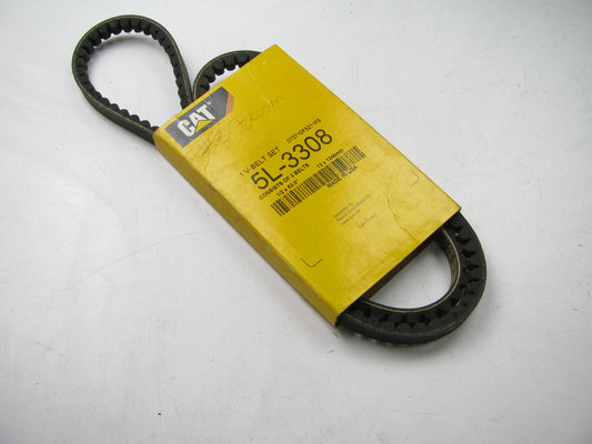 NEW - OEM 5L-3308 Accessory Drive Belt - 0.53'' X 53.00'' - 36 Degree For CAT