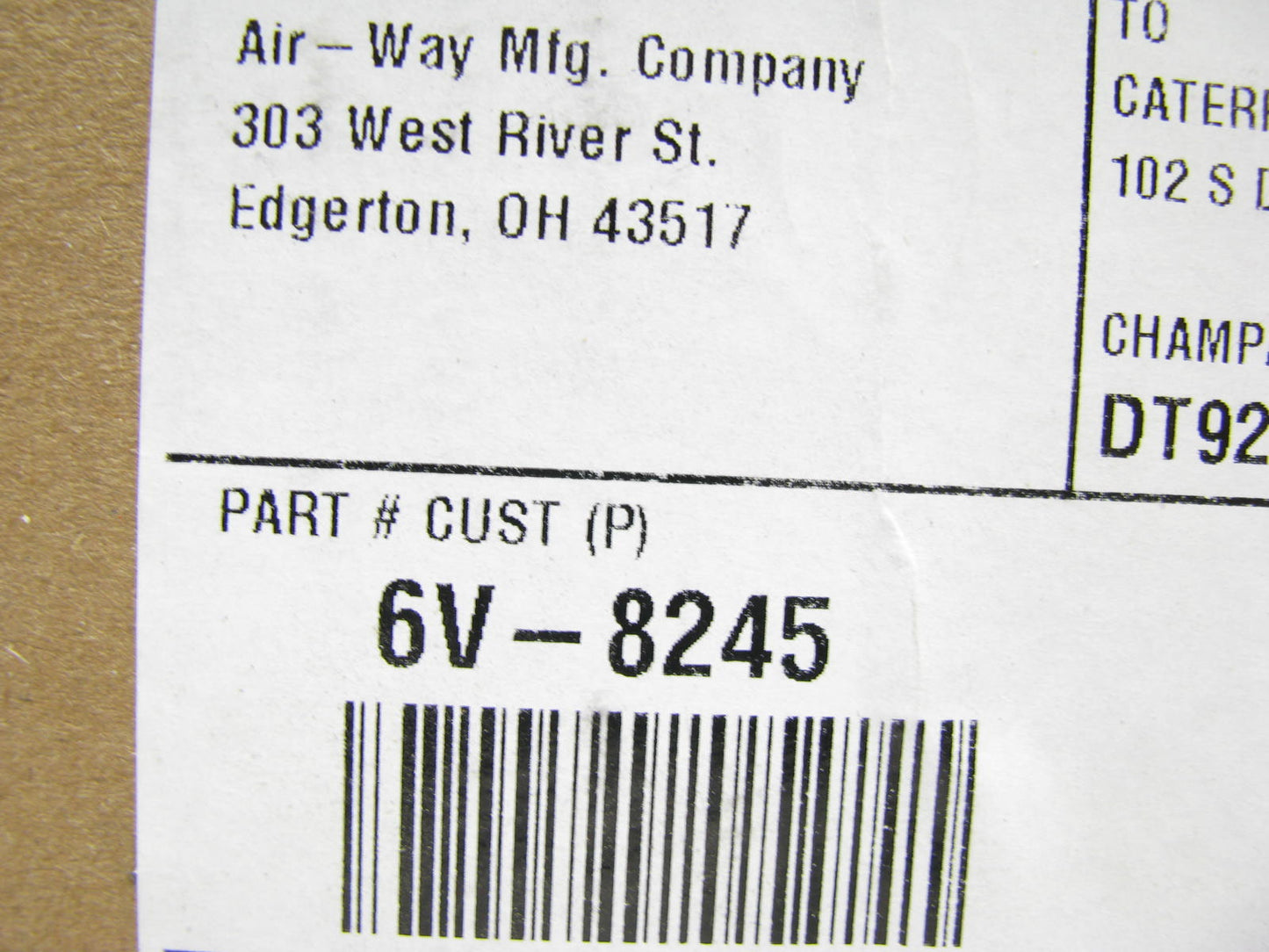 (x10) Genuine For CAT 6V-8245 - 45 Deg. Hydraulic Fittings - 10 PACK