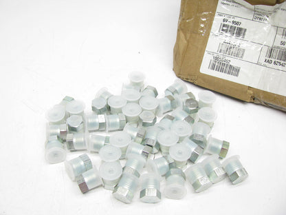 (50) Genuine For CAT  6V-9507 Hydraulic Fitting Plugs, 9/16-18 Thread