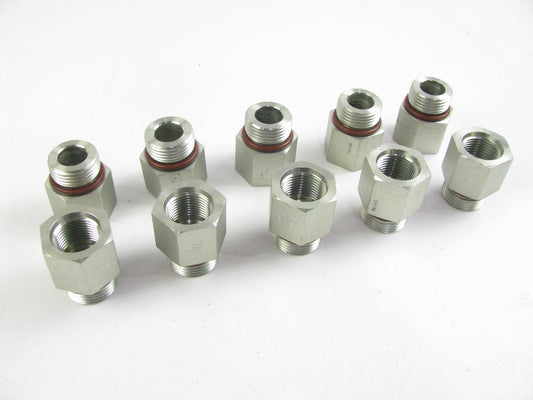 (10) NEW - OEM 6V7420 33.00mm Long Straight Adapter Hydraulic Fitting For CAT