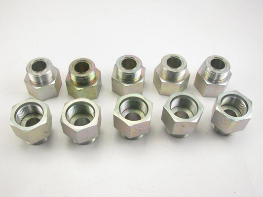 (10) NEW - OEM 8T-7813 Hydraulic Adapter Fitting, 1-7/16'' X 1-5/16''for CAT